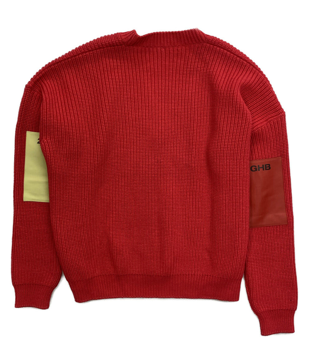 RAF SIMONS オーバーサイズパネルパッチカーディガン 18AW メンズ SIZE S ラフシモンズ