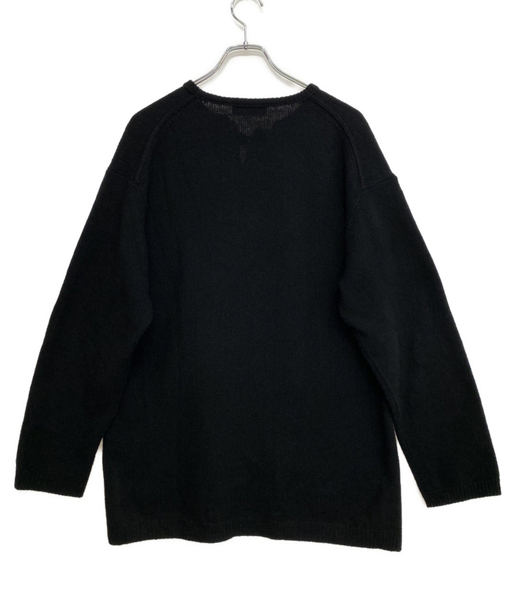 YOHJI YAMAMOTO POUR HOMME ニット CHINA BUTTON HENRY NECK KNIT 24AW メンズ SIZE 3 ヨウジヤマモトプールオム