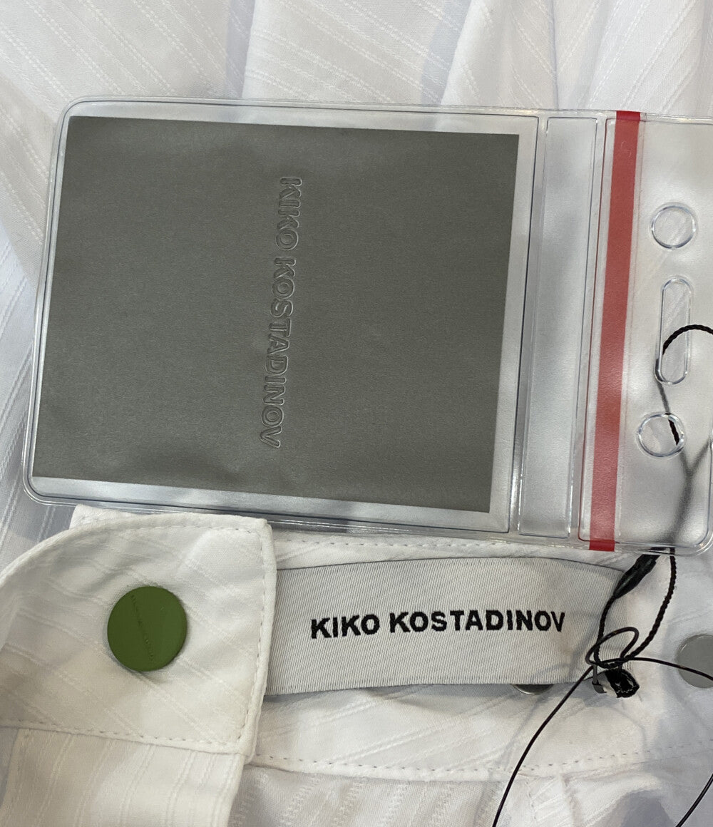 kiko kostadinov キコ・コスタディノフ 長袖シャツ white inex snap shirt メンズ SIZE 46