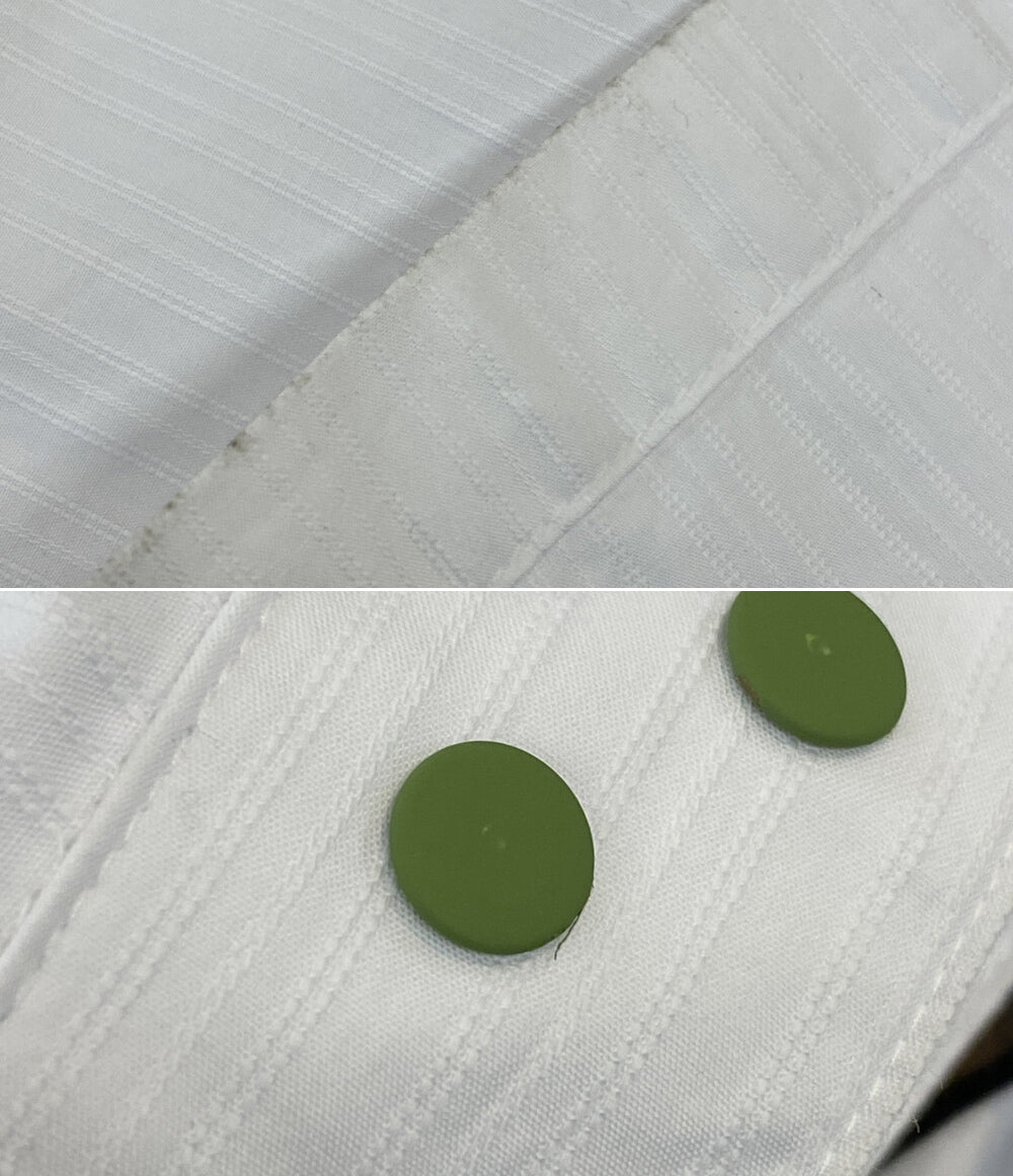 kiko kostadinov キコ・コスタディノフ 長袖シャツ white inex snap shirt メンズ SIZE 46