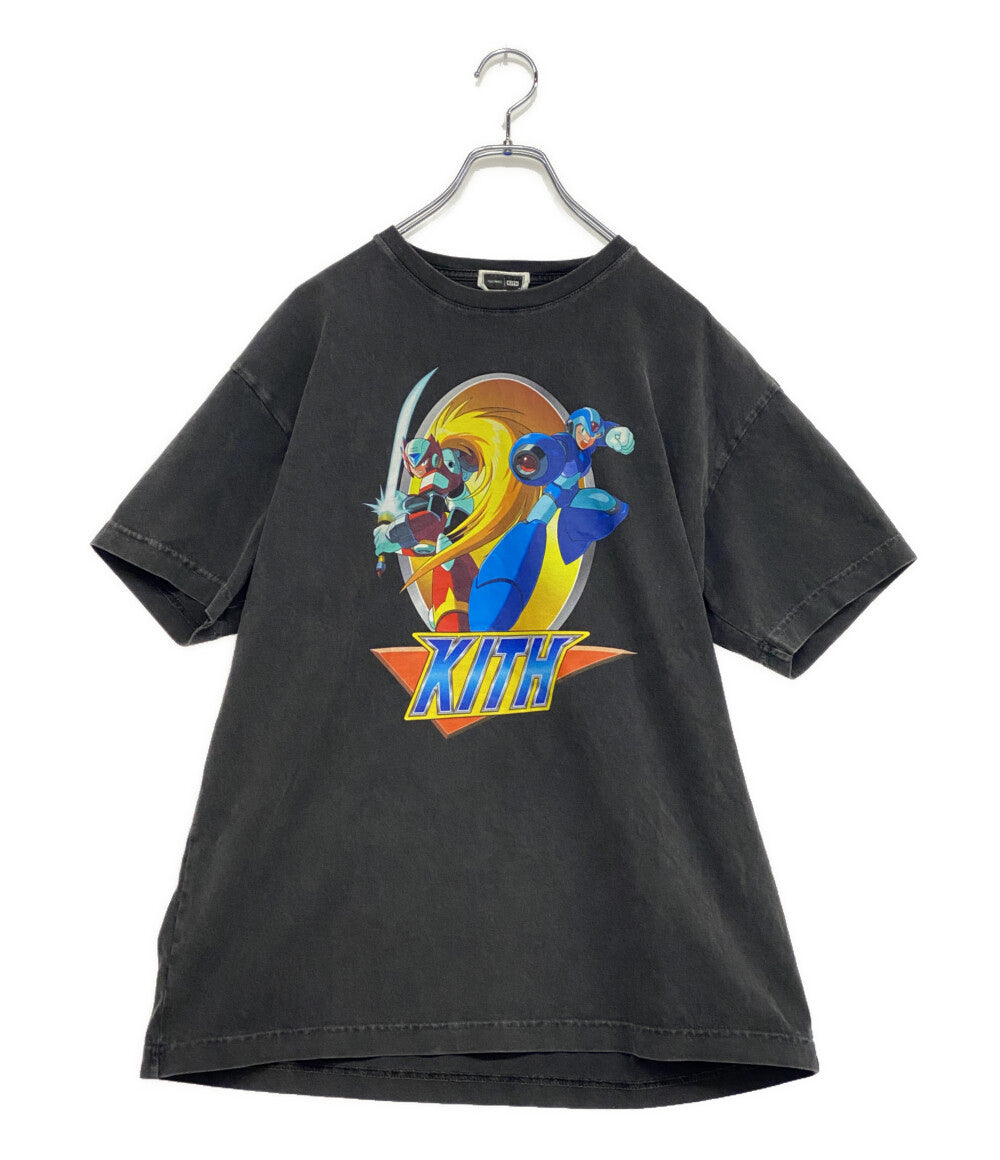 KITH 青い炎グラフィック Tシャツ M KITH×CAPCOM カプコン 半袖Tシャツ MEGA MAN VINTAGE TEE 2025 メンズ