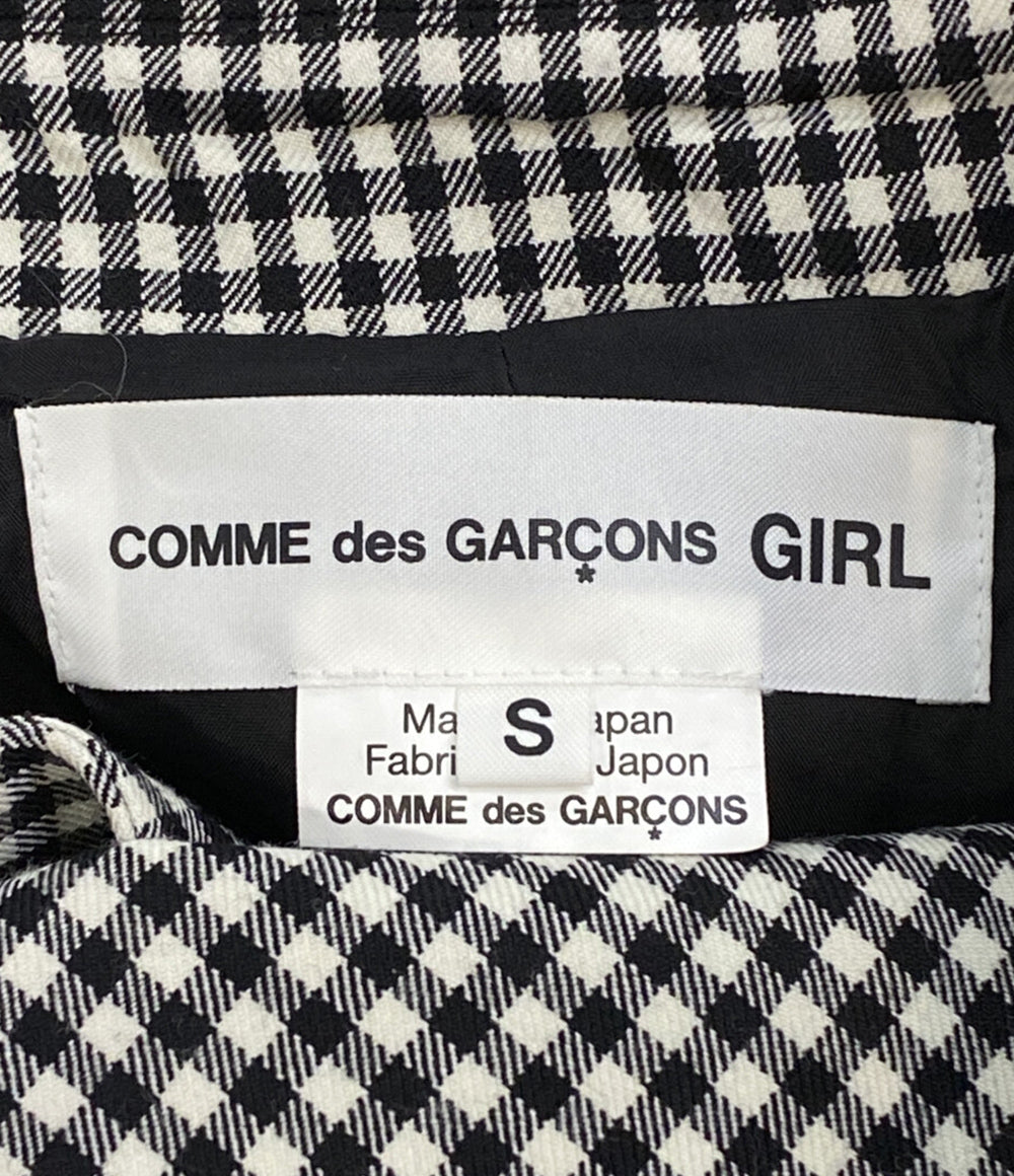 COMME des GARCONS GIRL 丸襟ベロアポケットジャケット 24AW NN-J006 レディース SIZE S コムデギャルソンガール