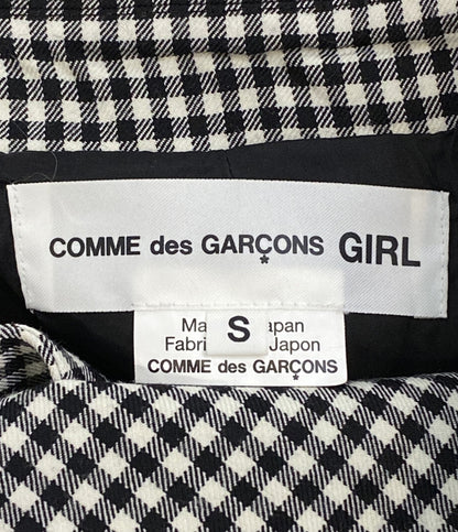COMME des GARCONS GIRL 丸襟ベロアポケットジャケット 24AW NN-J006 レディース SIZE S コムデギャルソンガール