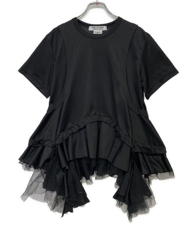 COMME des GARCONS COMME des GARCONS チュールフリルデザインカットソー 24SS RM-T014 レディース SIZE S コムデギャルソン コムデギャルソン