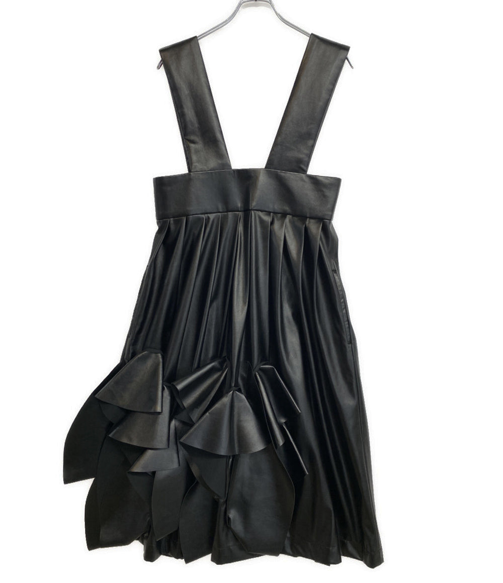 COMME des GARCONS フェイクレザー吊りスカート 24AW GN-A004 レディース SIZE XS コムデギャルソン