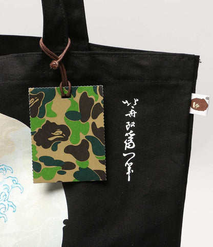 A BATHING APE トートバッグ 葛飾北斎 浮世絵トート メンズ アベイシングエイプ