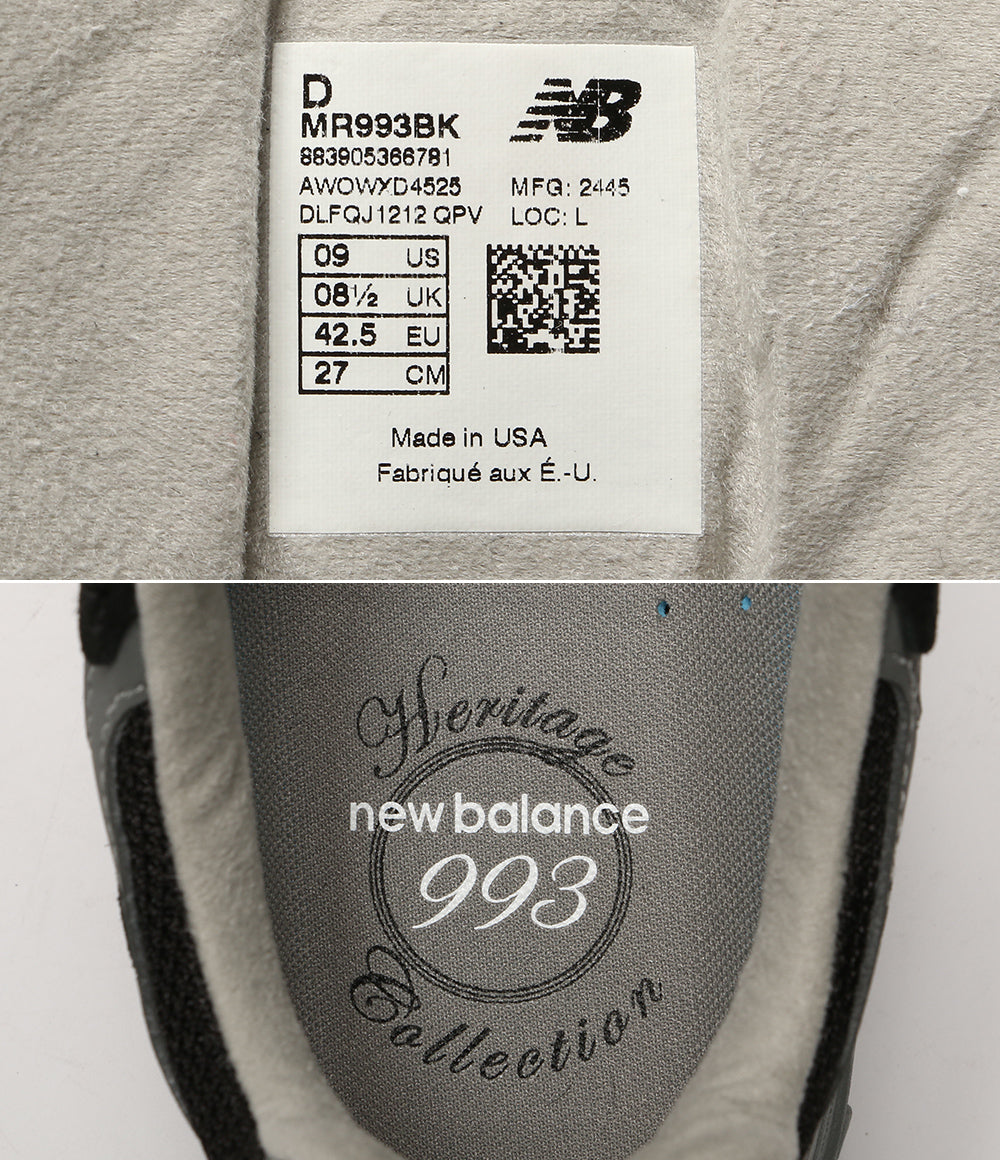 new balance スニーカー MR993BK メンズ SIZE 27cm ニューバランス
