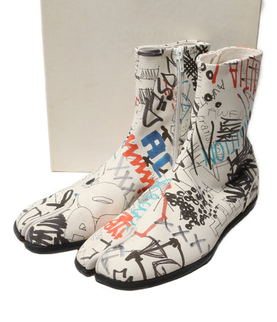 Maison Margiela22 グラフィックデザインキャンバス 足袋ブーツ 20ss メンズ SIZE 43 メゾンマルジェラ