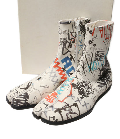 Maison Margiela22 グラフィックデザインキャンバス 足袋ブーツ 20ss メンズ SIZE 43 メゾンマルジェラ