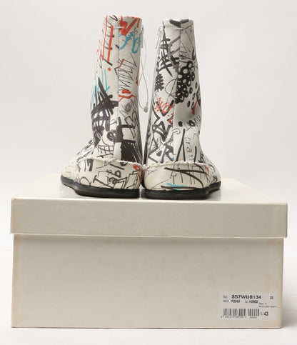 Maison Margiela22 グラフィックデザインキャンバス 足袋ブーツ 20ss メンズ SIZE 43 メゾンマルジェラ