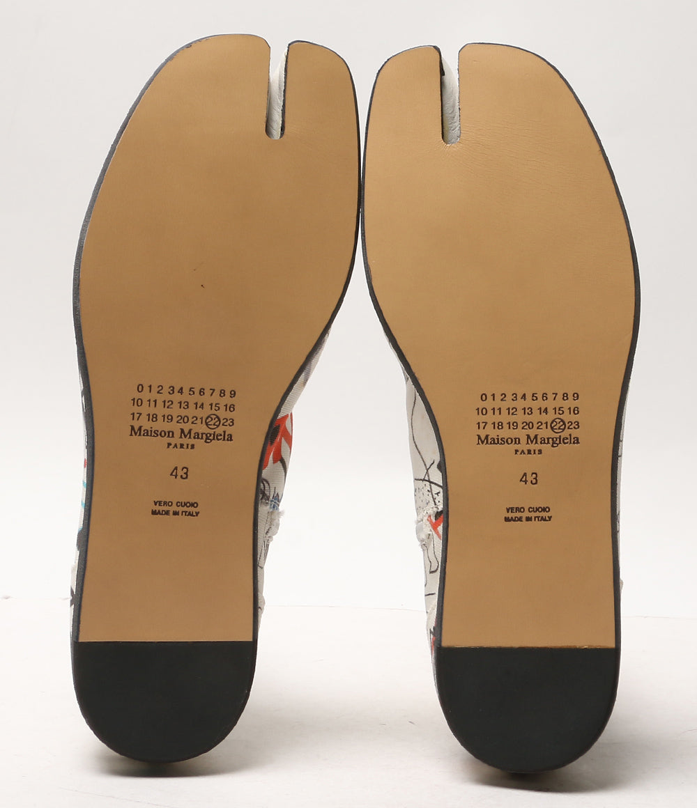 Maison Margiela22 グラフィックデザインキャンバス 足袋ブーツ 20ss メンズ SIZE 43 メゾンマルジェラ