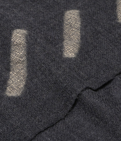 YOHJI YAMAMOTO POUR HOMME 斜めストライプ ウールマフラー 24AW H0-L01-167 メンズ ヨウジヤマモトプールオム