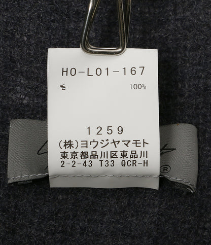 YOHJI YAMAMOTO POUR HOMME 斜めストライプ ウールマフラー 24AW H0-L01-167 メンズ ヨウジヤマモトプールオム