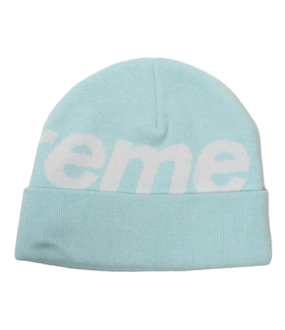 Supreme ニット帽 BIG LOGO BEANIE BLUE 25FW レディース シュプリーム