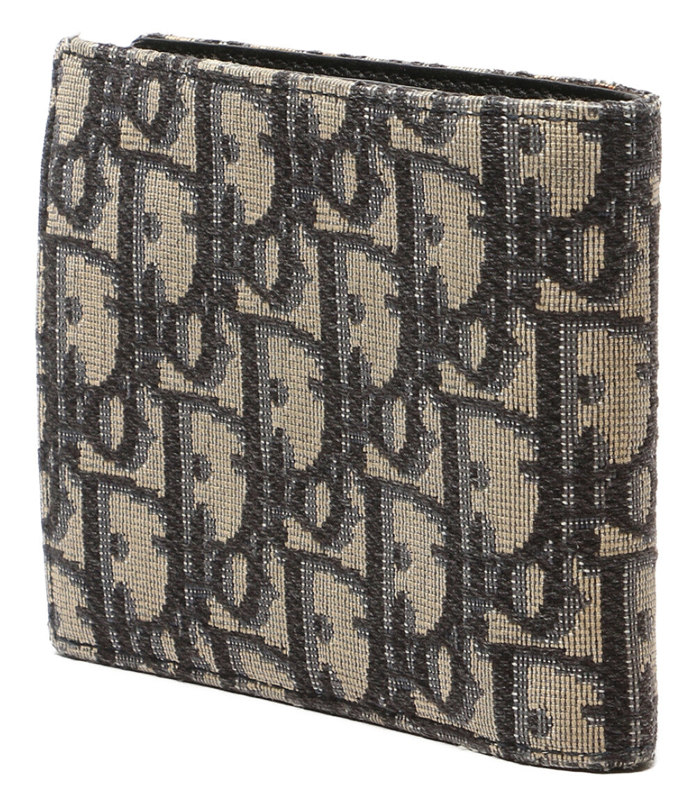 Christian Dior 二つ折り財布 オブリーク ジャカード メンズ