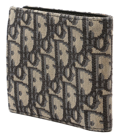Christian Dior 二つ折り財布 オブリーク ジャカード メンズ クリスチャンディオール