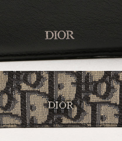 Christian Dior 二つ折り財布 オブリーク ジャカード メンズ クリスチャンディオール