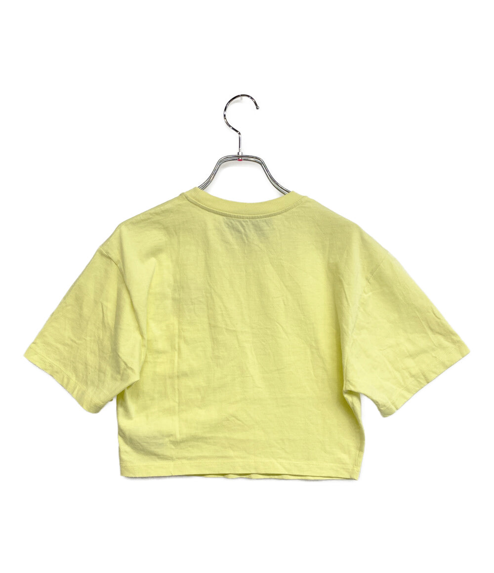 GUCCI 半袖Ｔシャツ ロゴパッチカットソー イエロー レディース SIZE XXS グッチ
