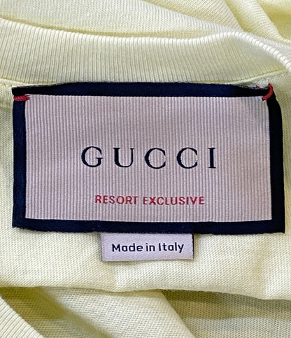 GUCCI 半袖Ｔシャツ ロゴパッチカットソー イエロー レディース SIZE XXS グッチ