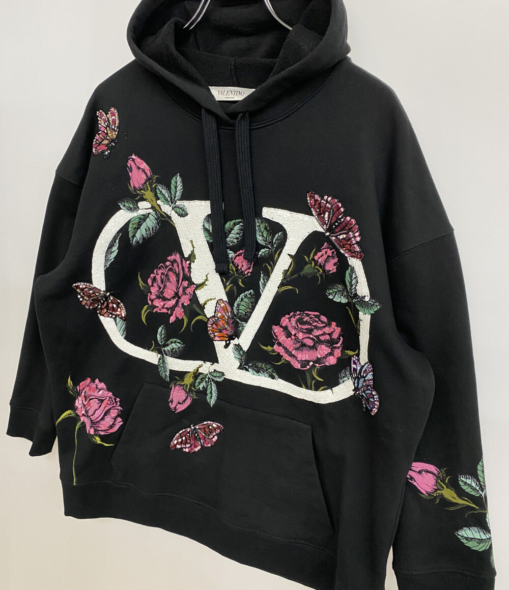 VALENTINO パーカー フローラルロゴフーディ 21AW メンズ SIZE XS ヴァレンチノ
