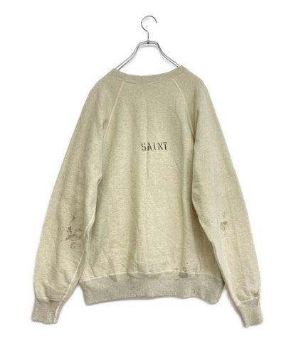 SAINT MICHAEL スウェット KN_CRW SWT NORIDA グレー 23AW メンズ SIZE L セントマイケル