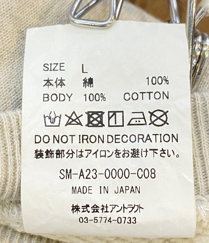SAINT MICHAEL スウェット KN_CRW SWT NORIDA グレー 23AW メンズ SIZE L セントマイケル