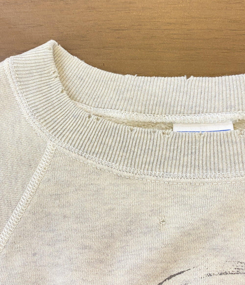 SAINT MICHAEL スウェット KN_CRW SWT NORIDA グレー 23AW メンズ SIZE L セントマイケル