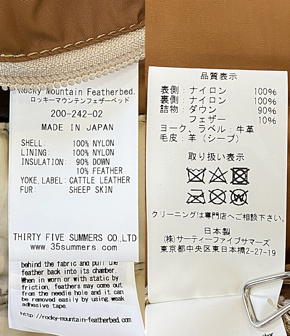 Rocky Mountain Featherbed ダウンベスト 24SS 200-242-02 メンズ SIZE 38 ロッキーマウンテンフェザーベッド