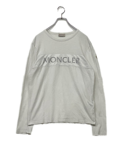 MONCLER 長袖Ｔシャツ メッシュ切替ロゴカットソー メンズ SIZE S モンクレール