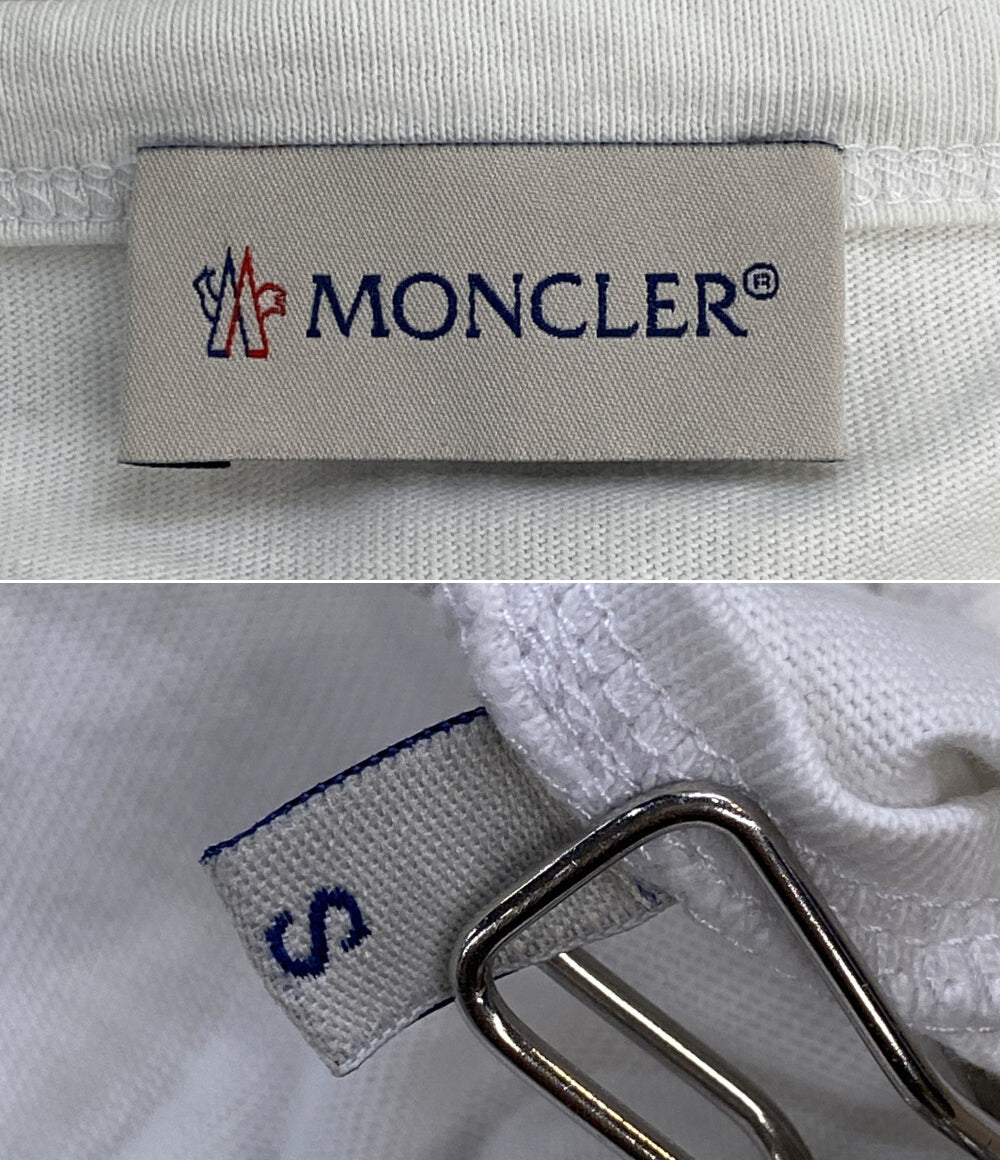 MONCLER 長袖Ｔシャツ メッシュ切替ロゴカットソー メンズ SIZE S モンクレール