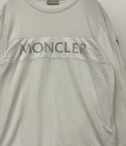 MONCLER 長袖Ｔシャツ メッシュ切替ロゴカットソー メンズ SIZE S モンクレール