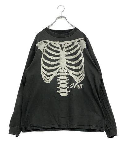 SAINT MICHAEL×Vlone ヴィローン 長袖Ｔシャツ Bone L S TEE 22AW メンズ SIZE L セントマイケル
