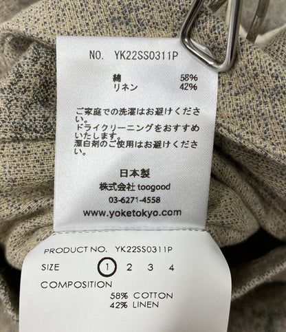 yoke ヨーク ショートパンツ JACQUARD BELTED WIDE SHORTS 22ss メンズ SIZE 1