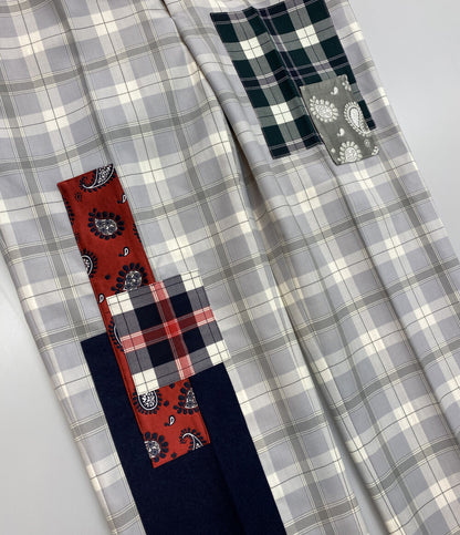 美品 THOM BROWNE パンツ BELT LOOP TROUSER IN TB TARTAN SCHOOL UN メンズ トムブラウン