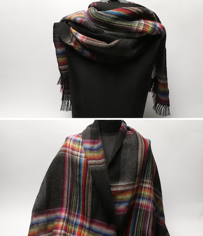 THE INOUE BROTHERS ザイノウエブラザーズ アルパカマルチカラー ストールマフラー レディース