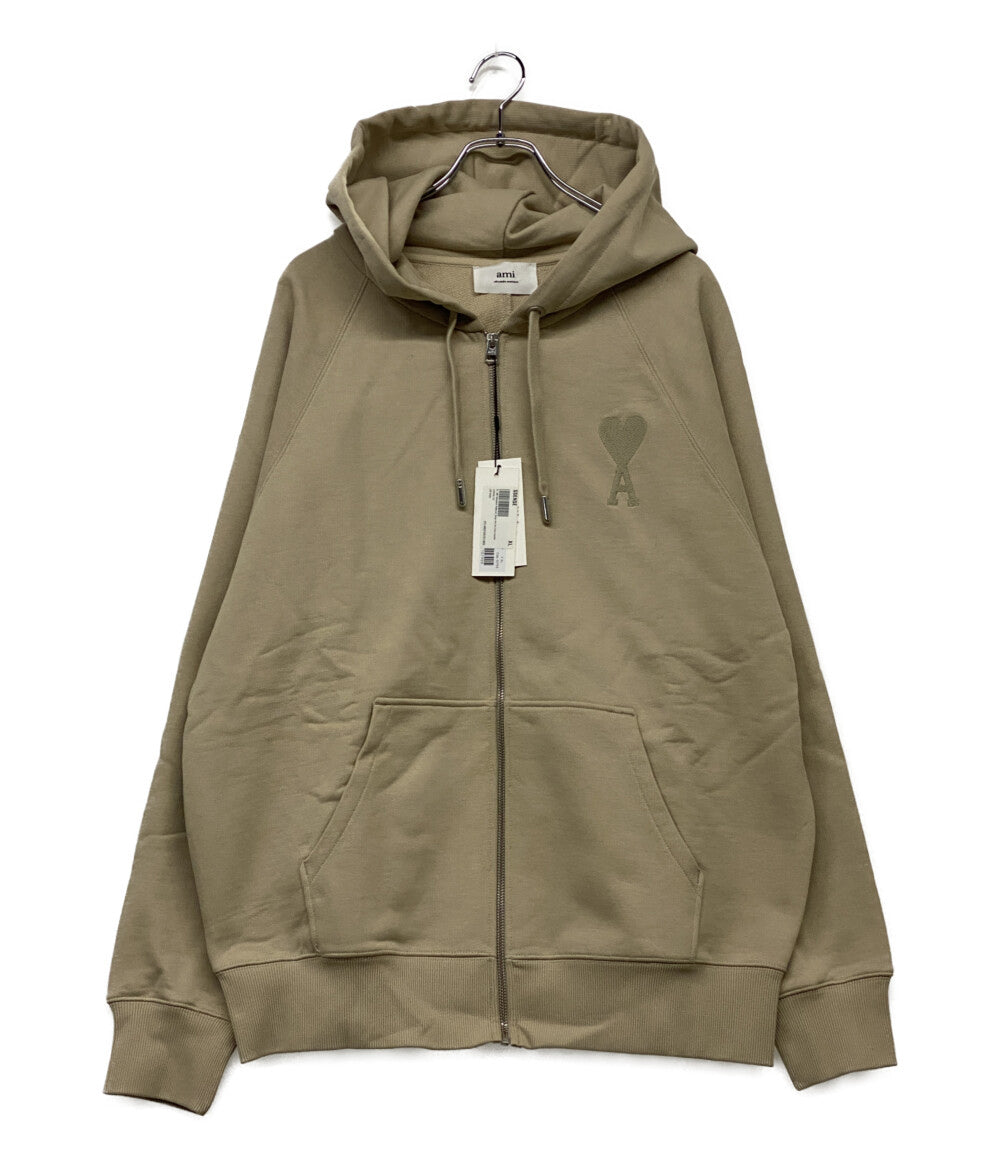美品 ami alexandre mattiussi アミ パリス パーカー ZIP HOODIE メンズ SIZE XL