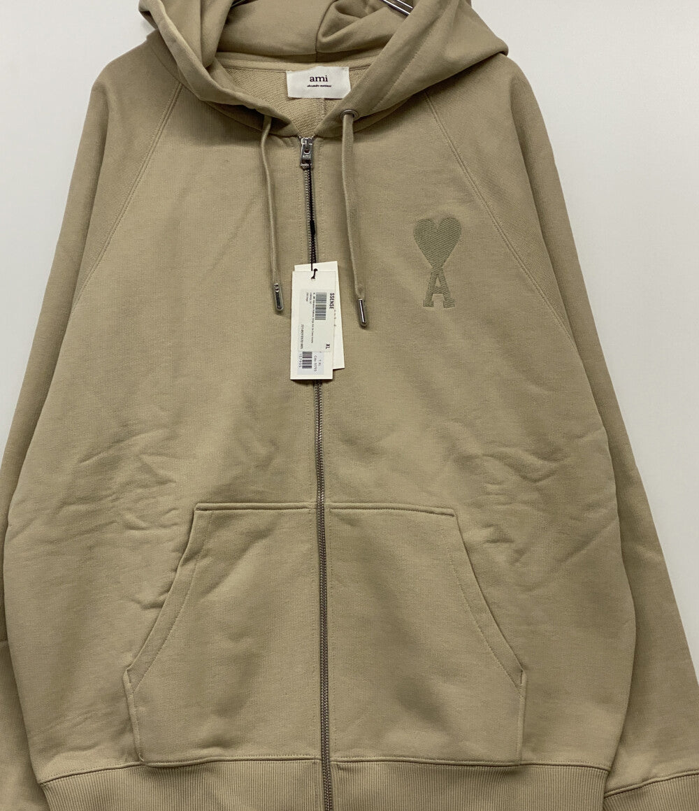 美品 ami alexandre mattiussi アミ パリス パーカー ZIP HOODIE メンズ SIZE XL