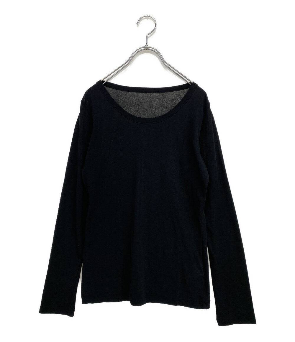 美品 YOHJI YAMAMOTO FEMME 長袖Ｔシャツ HIGH TWISTED JERSEY LS ROUND NECK T 25AW FL-T03-070 レディース SIZE 2 ヨウジヤマモトファム