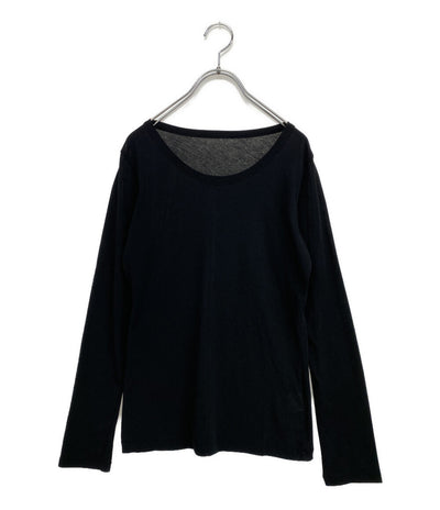 美品 YOHJI YAMAMOTO FEMME 長袖Ｔシャツ HIGH TWISTED JERSEY LS ROUND NECK T 25AW FL-T03-070 レディース SIZE 2 ヨウジヤマモトファム