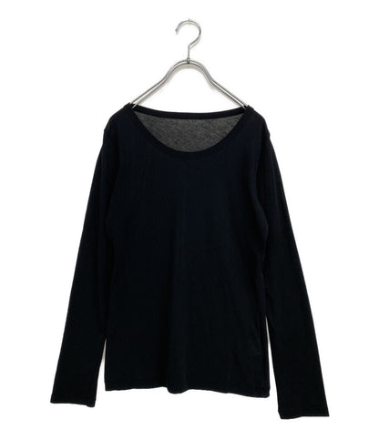 美品 YOHJI YAMAMOTO FEMME 長袖Ｔシャツ HIGH TWISTED JERSEY LS ROUND NECK T 25AW FL-T03-070 レディース SIZE 2 ヨウジヤマモトファム