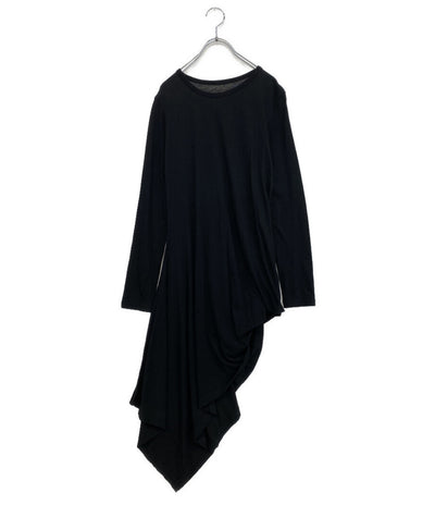 美品 YOHJI YAMAMOTO FEMME カットソー ANGORA CASHMERE JERSEY DRAPED PO 25AW レディース SIZE 2 ヨウジヤマモトファム