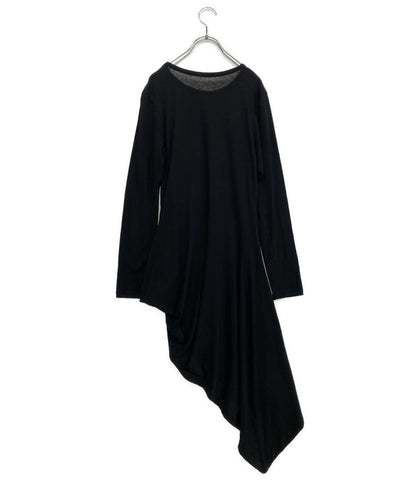美品 YOHJI YAMAMOTO FEMME カットソー ANGORA CASHMERE JERSEY DRAPED PO 25AW レディース SIZE 2 ヨウジヤマモトファム