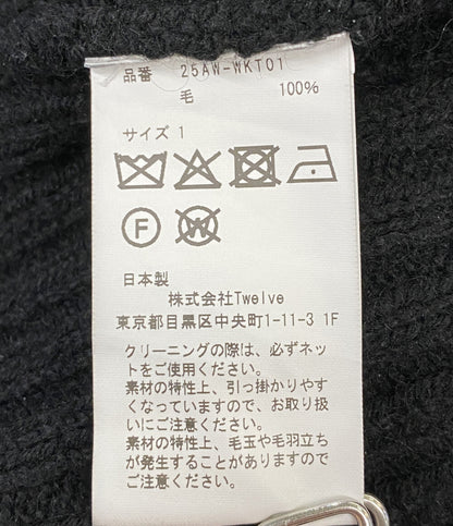 PRODUCT TWELVE プロダクトトゥエルブ カーディガン CROPPED CARDIGAN 25AW レディース SIZE 1