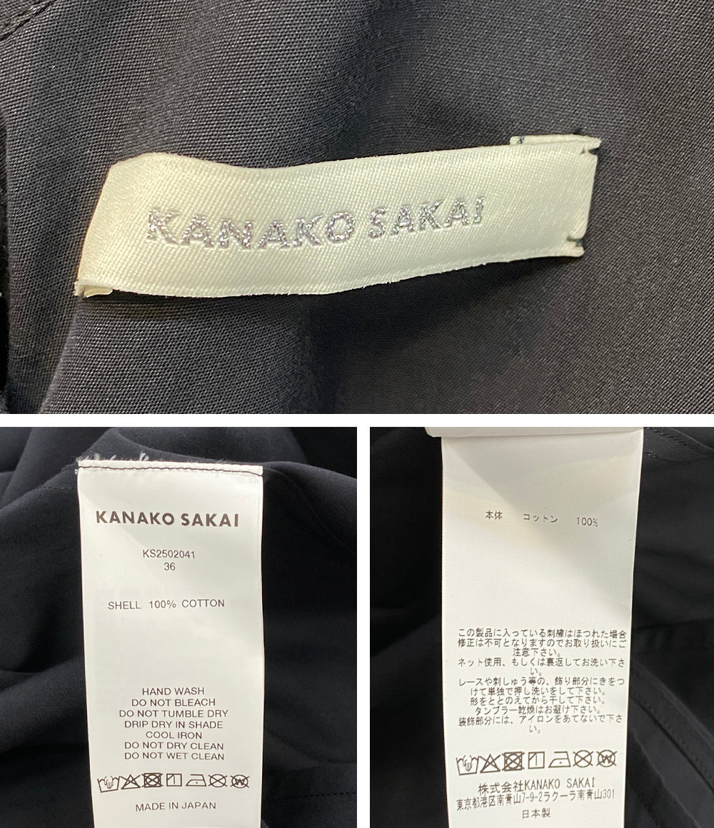 KANAKO SAKAI カナコサカイ 長袖シャツ エンブロイダードシャツ 25AW メンズ SIZE 36