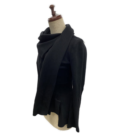 YOHJI YAMAMOTO FEMME COLLECTIONS ニットジャケット SOFT WOLLEN 1 14 STOLE DETAIL JACKET 25AW FL-J60-106-1 レディース SIZE 1 ヨウジヤマモト