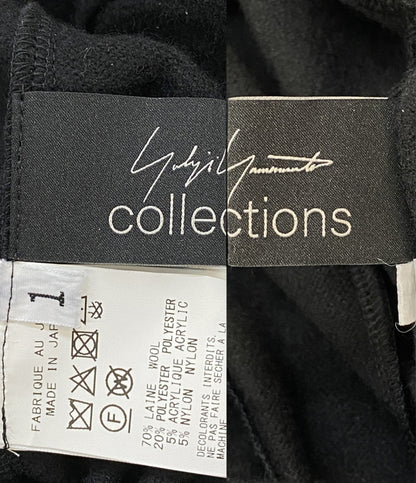 YOHJI YAMAMOTO FEMME COLLECTIONS ニットジャケット SOFT WOLLEN 1 14 STOLE DETAIL JACKET 25AW FL-J60-106-1 レディース SIZE 1 ヨウジヤマモト