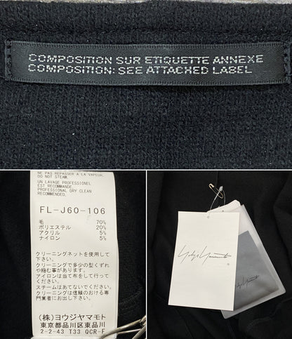 YOHJI YAMAMOTO FEMME COLLECTIONS ニットジャケット SOFT WOLLEN 1 14 STOLE DETAIL JACKET 25AW FL-J60-106-1 レディース SIZE 1 ヨウジヤマモト