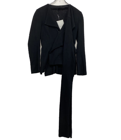 YOHJI YAMAMOTO FEMME COLLECTIONS ニットジャケット SOFT WOLLEN 1 14 STOLE DETAIL JACKET 25AW FL-J60-106-1 レディース SIZE 1 ヨウジヤマモト