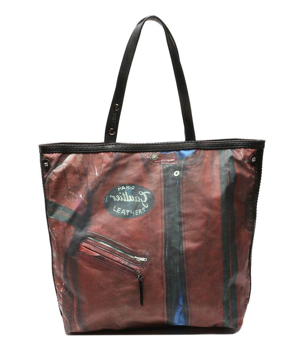 JEAN PAUL GAULTIER ライダース転写トートバッグ メンズ ジャンポール・ゴルチェ