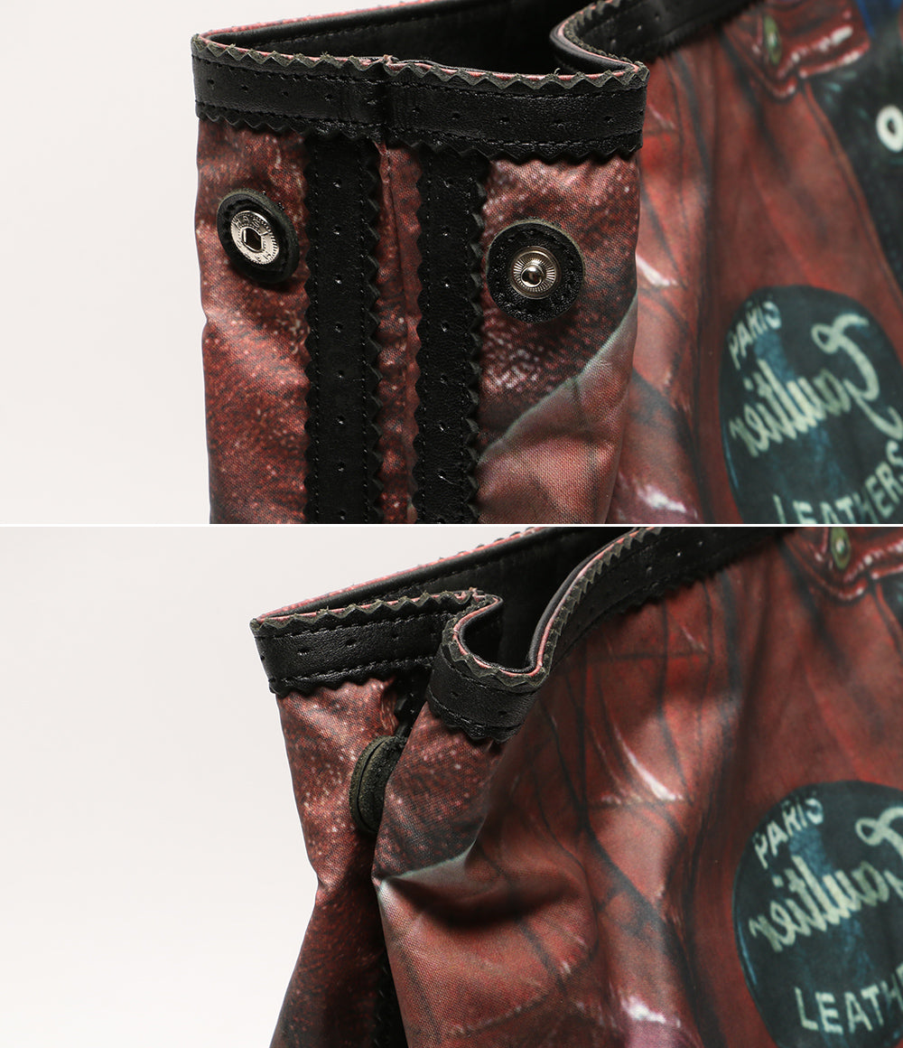 JEAN PAUL GAULTIER ライダース転写トートバッグ メンズ ジャンポール・ゴルチェ